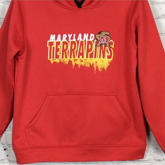 Rivalry Threads 91 NCAA Maryland Terrapins Hoodie Sweatshirt Boys Size M Red NWT - Picture 7 of 9